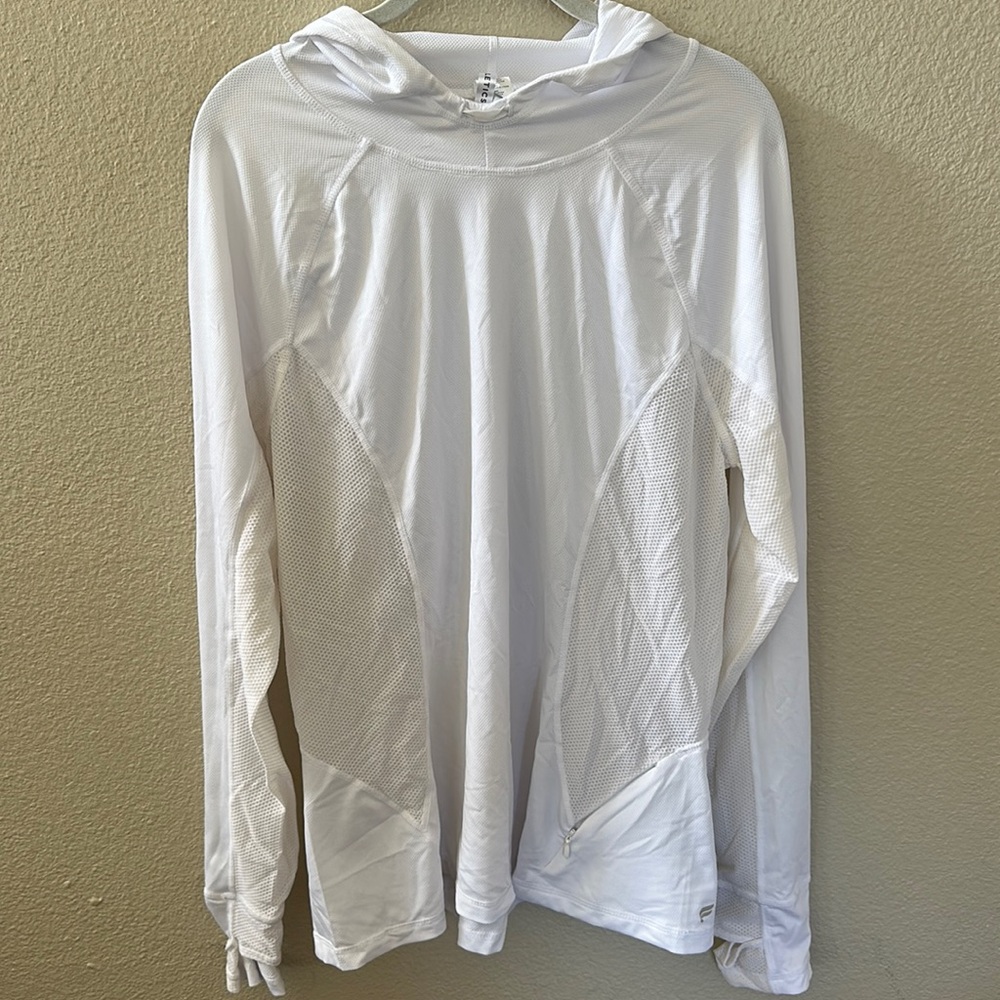 Fabletics White Alecia Performance Hooded Pullove… - image 6